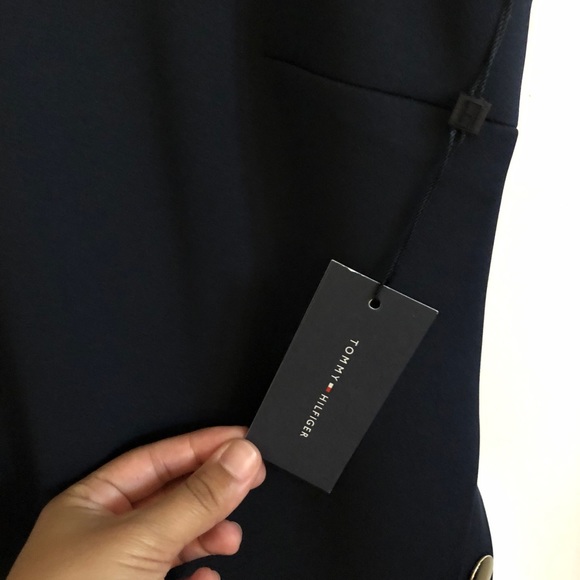 White and Navy Blue Tommy Hilfiger Dress - Picture 7 of 8